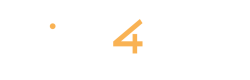 Think4data-logo horizontal-branco e amarelo