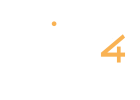 Think4data-logo vertical-branco e amarelo